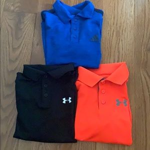 3 Boys golf shirts. Excellent condition.